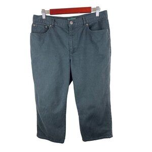 Ralph Lauren Black Five Pocket Denim Capri Jeans Women's Size 12